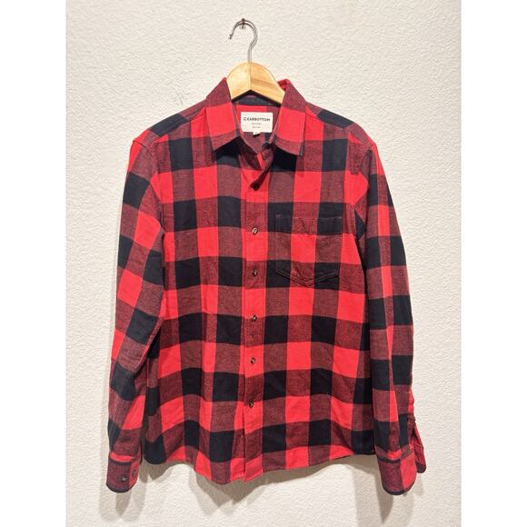 bearbottom flannel shirt red black lumberjack medium - Picture 1 of 4